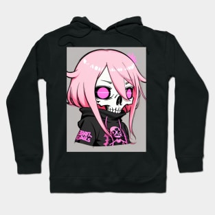 Charming Pink Princess: Delight in the Cutest Anime Girl Art in Pastel Shades Hoodie